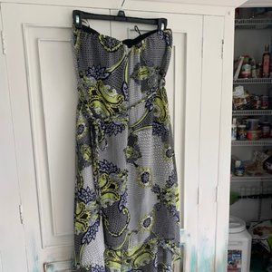 Double Zero Paisley print high low dress